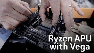 AMD Ryzen APU with Radeon Vega graphics unboxing and install