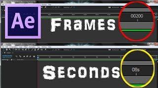 How to Change Timecode from Frames to Seconds in Adobe After effects | Arun SV