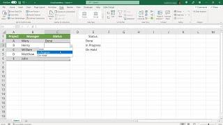 Drop-Down Menu - Excel in 1:30 minutes!