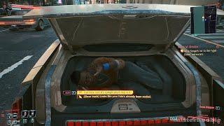 Cyberpunk 2077 Olive Branch - Help Alex or close the trunk?