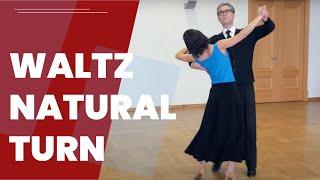 Natural Turn - Waltz dance Lesson (International Style)