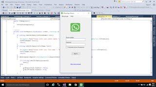 C# Application - How to make a WhatsApp Messenger Part 1 | FoxLearn