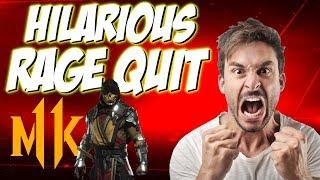 THIS GUY IS NUTS! CRAZY RAGE QUIT! (Mic) | Mortal Kombat 11