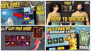 New Trick To Get Free Falcon?//How To get free Rename Card / How To Unlock Beard & Female Hairstyle