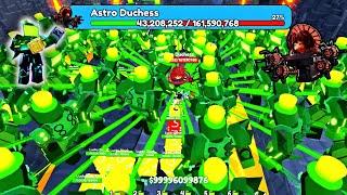 100 TITAN CLOVER MAN VS ASTRO DUCHESS  Toilet In Toilet Tower Defense..! Roblox