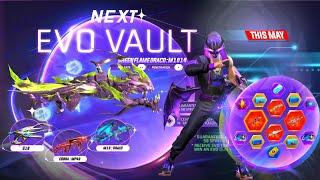 NEXT EVO VAULT EVENT MAY FREE FIRE | FREE FIRE NEW EVENT | FF NEW EVENT | UPCOMING EVENT IN FREEFIRE