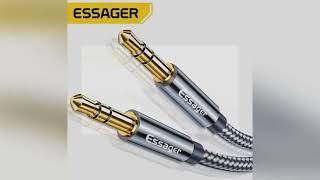 Essager Aux Cable Speaker Wire 3.5mm Jack Audio Cable For Car Headphone Adapter Male Jack to Jack