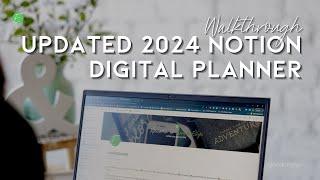 The Updated 2024 Notion Digital Planner Walkthrough