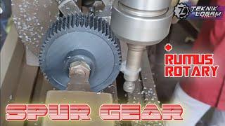 CARA MEMBUAT SPUR GEAR /HOW TO MAKE GEARS/DIY RODA GIGI