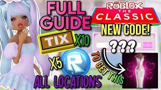NEW SECRET CODE, ALL TIX AND TOKEN LOCATIONS, AND MORE | Roblox Classic Event Dress To Impress