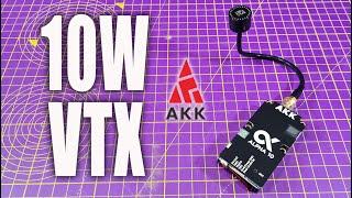 AKK Alpha 10W, 80 channel, 5.8GHz VTX - review and a tough penetration test