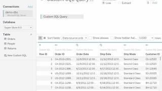 How to edit custom SQL in Tableau