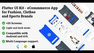 Flutter UI Kit - eCommmerce App for Fashion, Clothes and Sports Brands