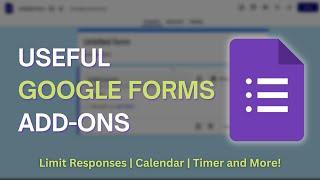 5 Most Useful Add-Ons For Google Forms | Google Forms Tips and Tricks