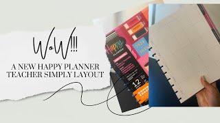 WOW!! A new Happy Planner simply teacher layout!!!