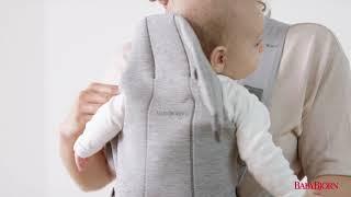 BABYBJÖRN - How to use the facing-in position for baby on Baby Carrier Mini