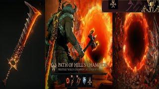 NEW Best Barbarian Portal Set?! | Path of Hell's Champion | Diablo 4 Cosmetic Showcase!