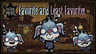 My Favorite And Least Favorite Things About Every Survivor! [Don't Starve Together]