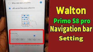 Walton primo S8 mini change navigation bar, How to setting back button & navigation bar walton s8