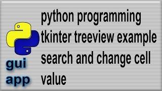 Python Treeview example search change cell contents 3