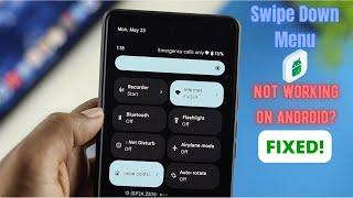 How to Fix Can't Pull Down Notification Bar! [Drop Down Menu]