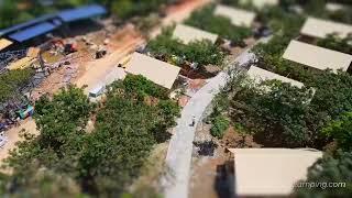 A Large Glamping Resort Seen from the Sky