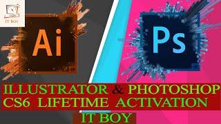 Adobe illustrator & Photoshop CS6 setup with life time activation