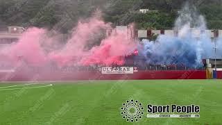  Fumogeni e tifo Rocchese vs Torella, playoff 2023-25