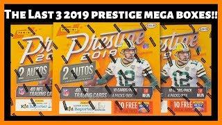 I Picked Up Three More Target 2019 Prestige Mega Football Boxes!! Six Autos!!