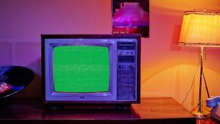 Retro TV Green Screen Setup in My Aesthetic Room