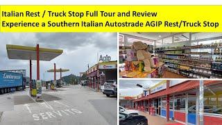 Check Out An Italian Autostrade Rest + Truck Stop. What's it like? Dump or Modern Marvel?