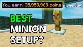 The BEST MINION SETUP in Hypixel Skyblock? (Surprisingly Good)