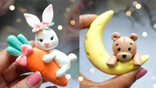 Bunny & Bear Clay Tutorial | Cold Porcelain Clay | Air Dry Clay | Clay Craft Ideas