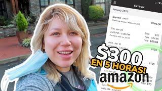 Cómo hago $300 en UN día trabajando para Amazon Flex | Se hace buen dinero manejando en EEUU?
