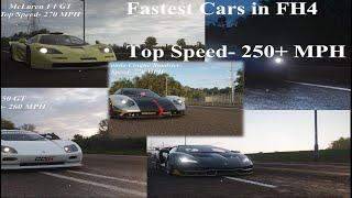 Top 10 Fastest Cars in Forza Horizon 4- 250+ MPH Speed