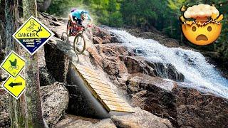 The MOST UNIQUE TRAIL I've ever mountain biked... just don't go off the end!