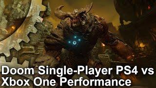 Doom PS4 vs Xbox One Single-Player Gameplay Frame-Rate Test