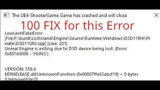100% fix for "D3D Device being lost" crash | JoeteckTips