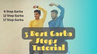 6 Step, 12 Step & 17 Step Garba Tutorial | Learn 3 Best Garba Steps for Navratri #garba #navratri