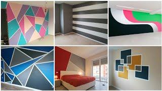 Geometric wall painting ideas 2022 || Geometric Wall Design || Wall Painting Design Ideas