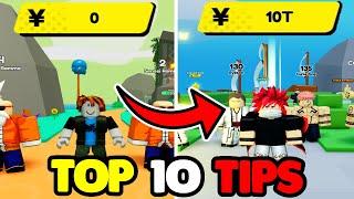 TOP 10 TIPS & TRICKS in ANIME FIGHTERS SIMULATOR ROBLOX - NOOB TO PRO (HOW TO GET YEN FAST)