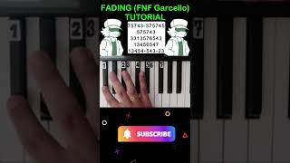 Fading (Friday Night Funkin - Vs Garcello MOD) - Easy piano TUTORIAL #shorts