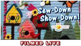 The Sew-Down Show-Down! (Garden Wall Hanging) LIVE Crochet Workshop  June 17, 2024