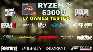 Ryzen 3 5300U Vega 6 Test in 17 Games in 2021 | HP 14S-FQ1029AU