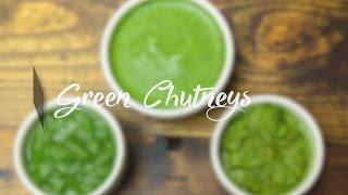 3 Ways to Make Green Chutney / How to Prepare Coriander Dip | Dhaniya Chatni Recipes
