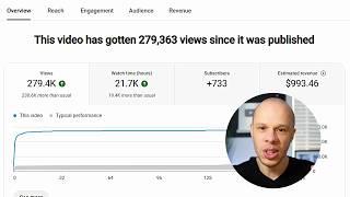 how I make $1,000 per video on Youtube (step-by-step)