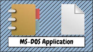 How to Open a MS DOS Application After Saving a File in WordPad or Notepad