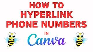 How to Create A Clickable Phone NumberLink in Canva - Hyperlink Text & Images Canva Tutorial *2024