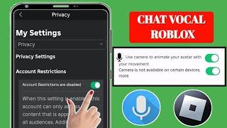 Comment obtenir un chat vocal sur Roblox Mobile (2024) |  Activer le chat vocal dans Roblox