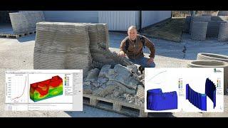 Simulation of 3D printing of concrete in ATENA software